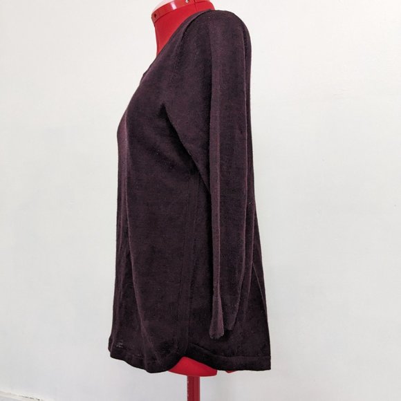 LOFT Maroon Lightweight Sweater - Picture 3 of 7